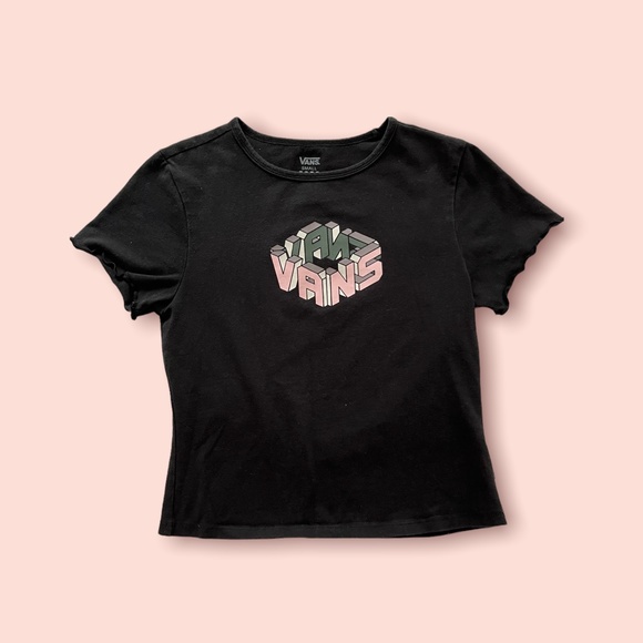 Vans Black Graphic Baby Tee - Picture 2 of 3